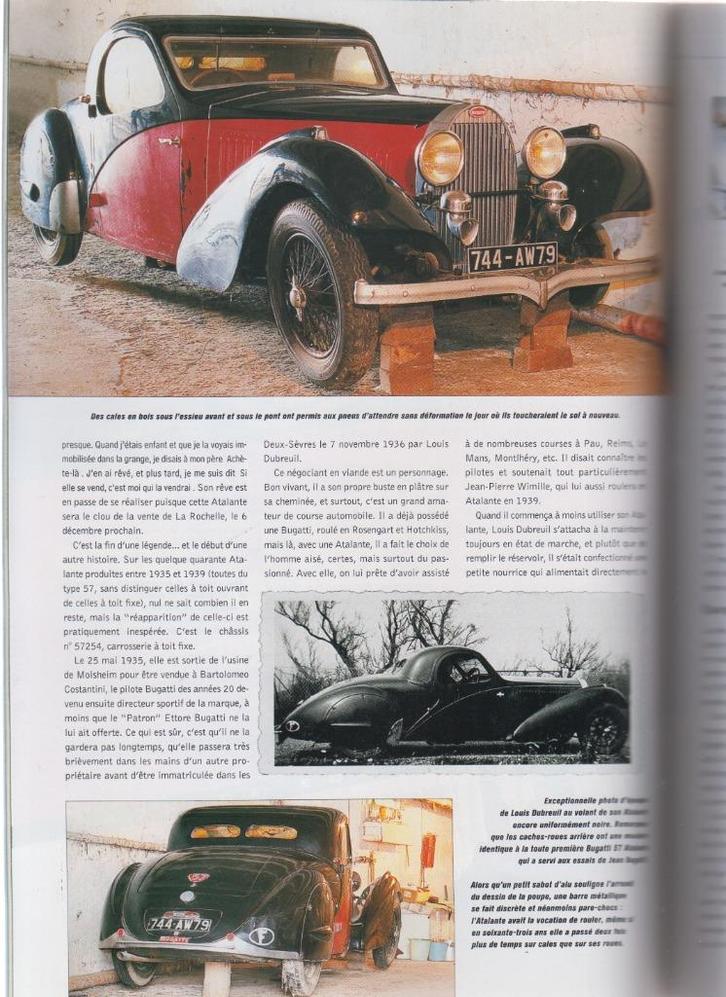 Bugatti Atalante voiture de collection, Boeken, Auto's | Folders en Tijdschriften, Gelezen, Verzenden