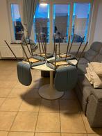 Table ronde + 4 chaises, Hobby en Vrije tijd, Ophalen, Zo goed als nieuw
