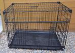 Hondenkennel zwart  91cm lang 61 cm breed en 67 cm hoog met, Dieren en Toebehoren, Ophalen, Zo goed als nieuw