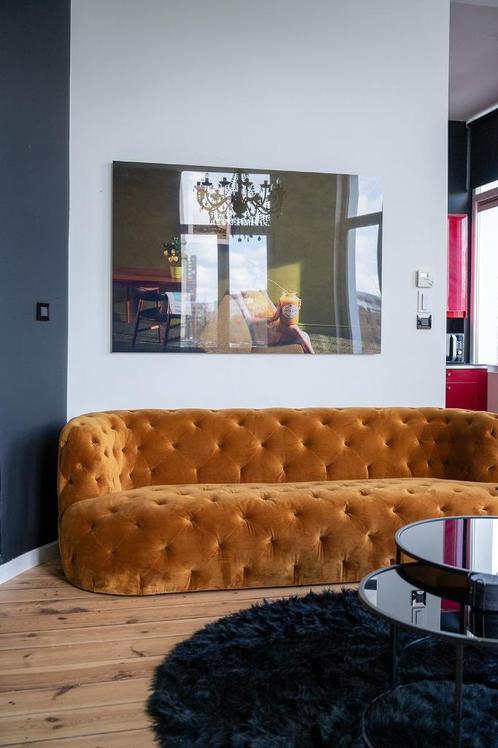 Zetel, Huis en Inrichting, Zetels | Zetels, Zo goed als nieuw, Rechte bank, Vierpersoons of meer, Kunststof, Ophalen of Verzenden