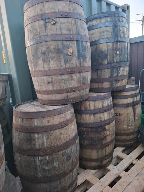Eikenhouten whiskey tonnen 180l - 500l  als regenwaterton!, Tuin en Terras, Regentonnen, Zo goed als nieuw, Ophalen