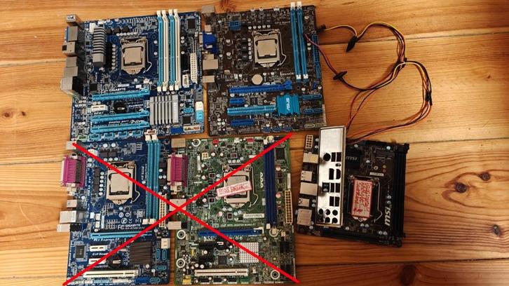 Moederborden LGA 1155 1150 DEFECT, GRATIS CPU, Computers en Software, Moederborden, Gebruikt, Intel, DDR3, Ophalen of Verzenden