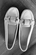 Andrea Conti : wit lederen lage hakken , instappers , 39, Kleding | Dames, Ophalen of Verzenden, Zo goed als nieuw, Andrea Conti