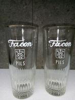 Deux anciens verres FACON PILS 1874, Collections, Marques de bière, Comme neuf, Autres marques, Enlèvement ou Envoi, Verre ou Verres