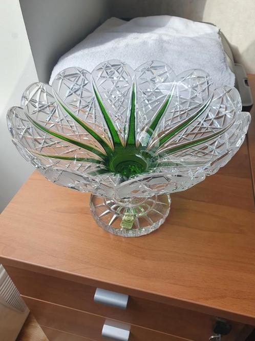 Schaal in Boheems kristal, Antiek en Kunst, Antiek | Glaswerk en Kristal, Ophalen