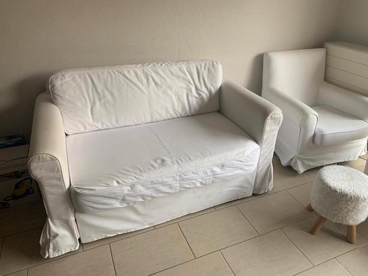 Zetel tweezit Ikea Ektorp Jennylund en 2 eenpersoonszetels, Huis en Inrichting, Zetels | Zetels, Stof, Ophalen