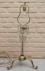 Kristallen tafellamp Art Deco, Huis en Inrichting, Lampen | Tafellampen, Gebruikt, Ophalen
