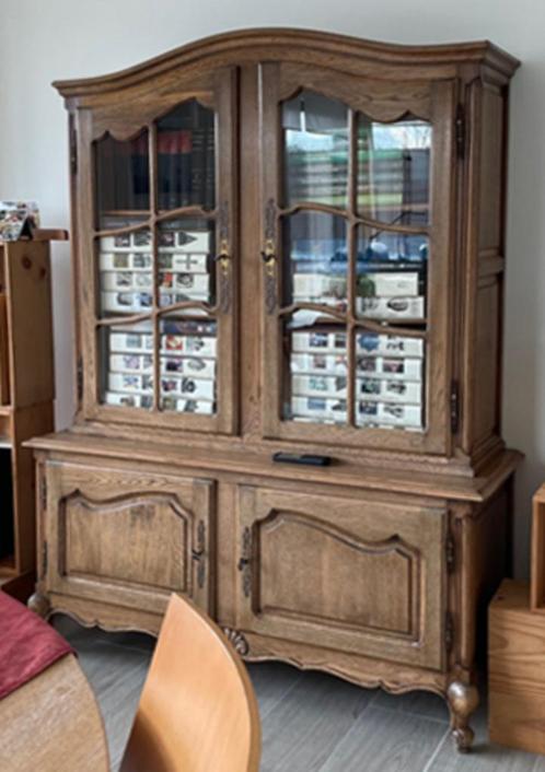 vitrinekast, Huis en Inrichting, Kasten | Vitrinekasten, Gebruikt, Met plank(en), Ophalen