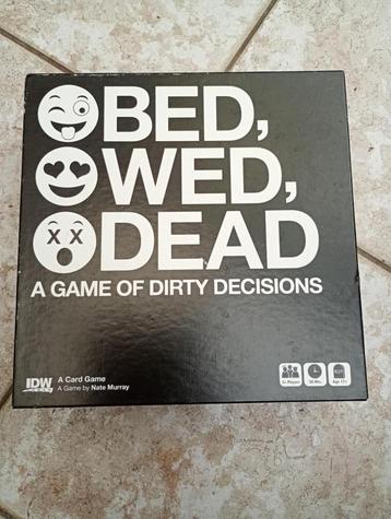 Bed, Wed, Dead - A Game of Dirty Decisions Engelstalig spel beschikbaar voor biedingen