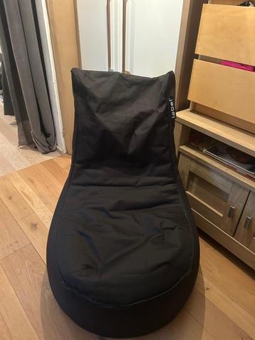 FAUTEUIL POUF NOIR VINTAGE LEBEL COSY CHAMBRE, Enlèvement, Comme neuf, Noir, Pouf