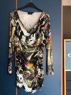 Kort kleedje met leuke print, lange mouw.Elvira casual. M 38, Enlèvement, Comme neuf, Manches longues