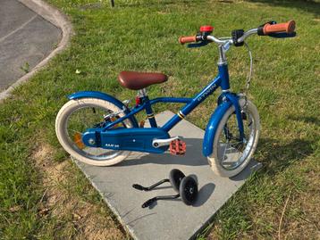 Kinderfiets 16 inch aluminium + zijwieltjes beschikbaar voor biedingen