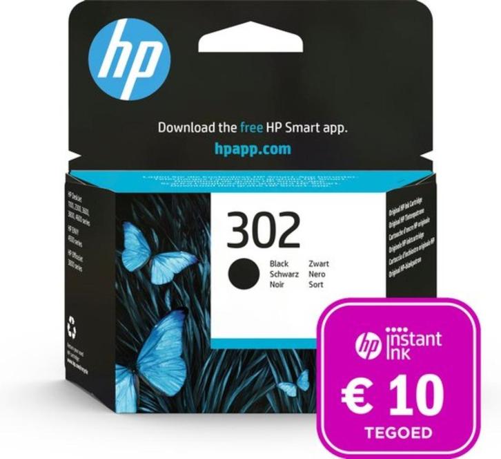 HP 302 Origineel Inktcartridge - Zwart, Computers en Software, Printerbenodigdheden, Nieuw, Cartridge, Verzenden