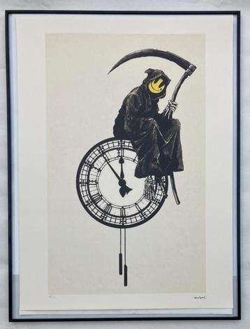 BANKSY: XXL-lithografie 56 bij 76 cm. Met certificaat beschikbaar voor biedingen