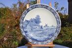 §  grand plat mural delft decor signé J.Sonneville (32), Antiquités & Art, Enlèvement ou Envoi