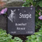 Grafsteen voor hond of kat met gravure, Dieren en Toebehoren, Honden-accessoires, Verzenden, Nieuw