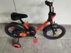 Kinderfiets met zijwieltjes 14 inch zo goed als nieuw, Fietsen en Brommers, Ophalen, Zijwieltjes, B'twin, Minder dan 16 inch