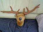 pluche hertenkop voor omhoog te hangen met lus(getreepte za, Ophalen of Verzenden, Zo goed als nieuw