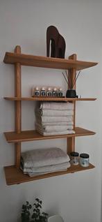 Handgemaakte design wandrek in eik, Ophalen, Nieuw