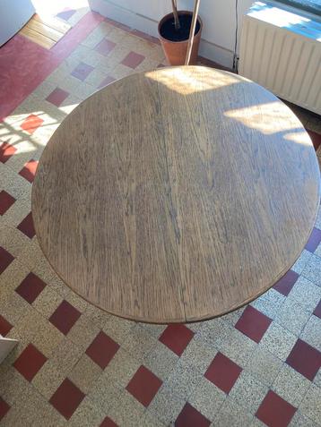 Table ronde en bois avec allonge, Enlèvement, Utilisé