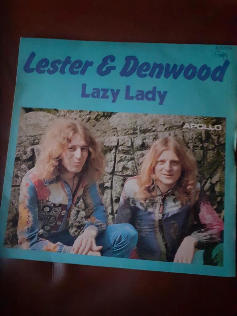 45T Lester & Denwood : Lazy lady (Belpop), Ophalen of Verzenden