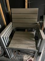 Grijze tuinstoelen, Tuin en Terras, Tuinstoelen, Ophalen, Zo goed als nieuw