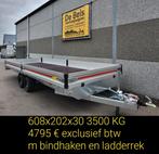 Aanhangwagen geremd  kipper of plateau, Auto diversen, Ophalen, Zo goed als nieuw