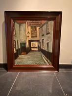 Vlaams expressionistisch stadsgezicht – olieverf op doek, Enlèvement