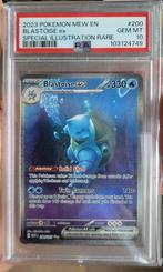 Blastoise ex (MEW 200) PSA 10, Ophalen, Nieuw, Losse kaart, Foil