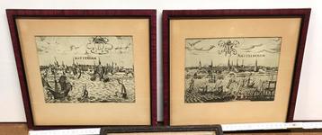 Tekeningen, kaders tegels historische toeristische plaatsen beschikbaar voor biedingen