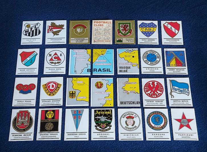 28 versch. Panini stickers ' Footballclubs1975 '  -nieuw-, Hobby en Vrije tijd, Stickers en Plaatjes, Nieuw, Meerdere stickers