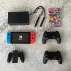 Nintedo Switch + 128GB + 2 controllers extra + Mario Kart, Games en Spelcomputers, Ophalen, Zo goed als nieuw, Switch Original