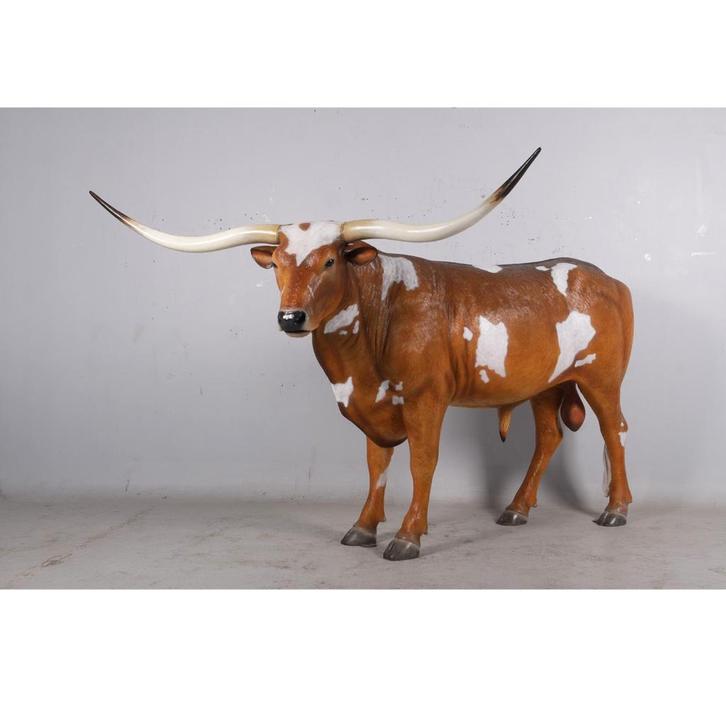 Statue Taureau Texas Longhorn — Longueur du taureau 288 cm, Collections, Collections Animaux, Neuf, Enlèvement