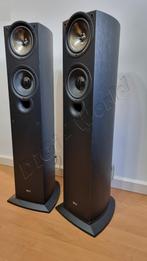 KEF IQ50 slanke zuilspeakers in de elegante kleur Black ash, Audio, Tv en Foto, Overige merken, Front, Rear of Stereo speakers