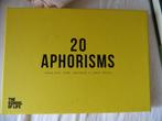 20 aphorisms - niieuw - engels, Boeken, Taal | Engels, Nieuw, The school of life, Non-fictie, Ophalen of Verzenden
