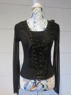 Zwarte dames blouse - brede mouwen - bloes, Kleding | Dames, Blouses en Tunieken, Gedragen, Ophalen of Verzenden, Christelle Paris