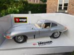 1/18 Bburago Jaguar E-Type Coupé     Silver - 1961, Hobby & Loisirs créatifs, Voitures miniatures | 1:18, Burago, Voiture, Enlèvement ou Envoi