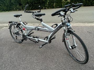 Tandem KOGA Miyata Twin Traveller, argent divisible