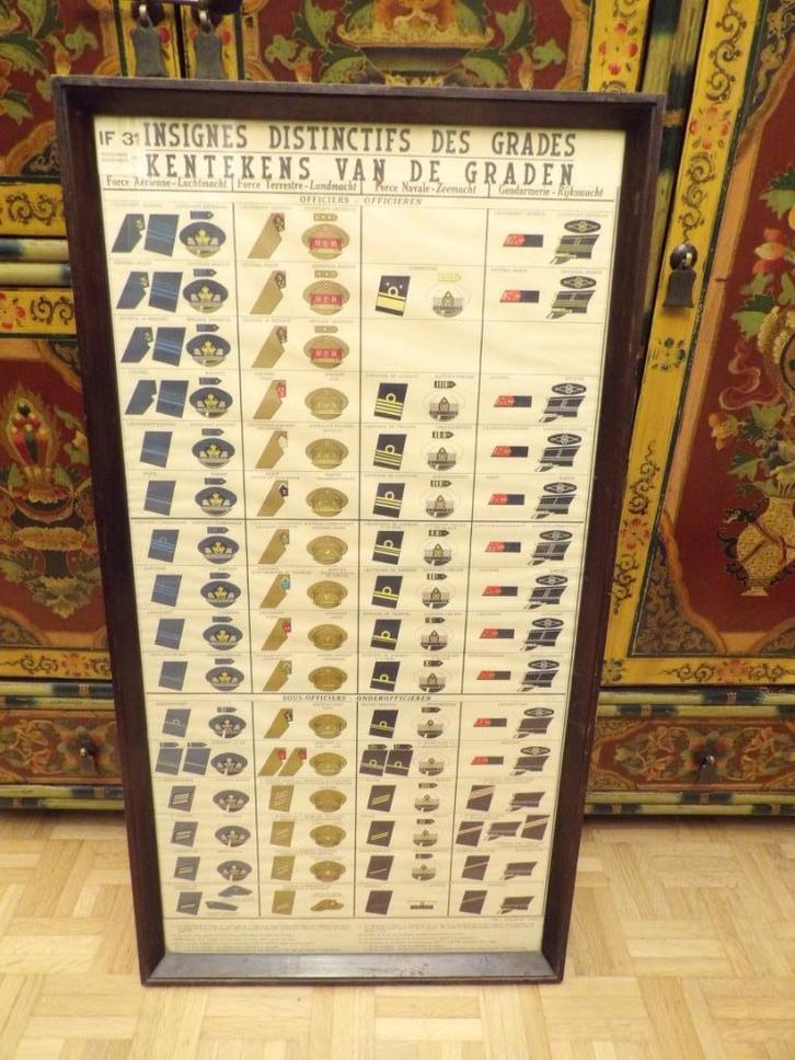 Kentekens van de graden - ex brigade of kazerne rijkswacht, Verzamelen, Militaria | Algemeen, Rijkswacht, Ophalen