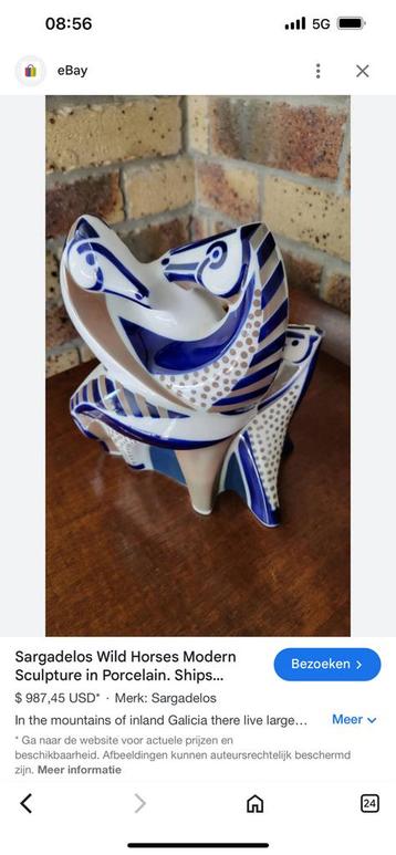 Sargadelos sculptuur 22 cm hoog beschikbaar voor biedingen