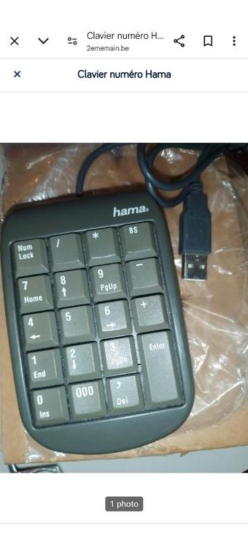 Clavier numéro Hama