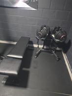 Fitness bankje met verstelbare dumbells tot 40kg, Ophalen of Verzenden