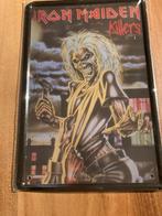 Metalen bord iron maiden 20 x 30 cm mancave, Verzamelen, Muziek, Artiesten en Beroemdheden, Nieuw, Ophalen of Verzenden