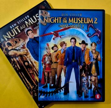 2x DVD des films La nuit au musée 1 & 2 - Ben Stiller  V2 beschikbaar voor biedingen