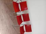 A vendre 3 chaises  design Desalto, Maison & Meubles, Enlèvement, Utilisé, Rouge