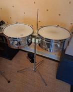 Timbales Gon Bops+bell holder, Ophalen, Gebruikt, Trommel