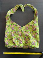 Lichtgroene shopping bag of strandtas met tropische print, Ophalen of Verzenden, Gebruikt, Groen