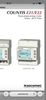 Compteur d'énergie électrique modulaire 80A, Bricolage & Construction, Enlèvement, Utilisé, Électricité