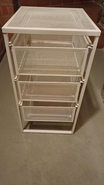 Table de chevet - Caisson à tiroirs, blanc beschikbaar voor biedingen