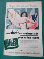 Dreft lessive - publicité papier - 1958, Ophalen of Verzenden, Gebruikt, Overige typen